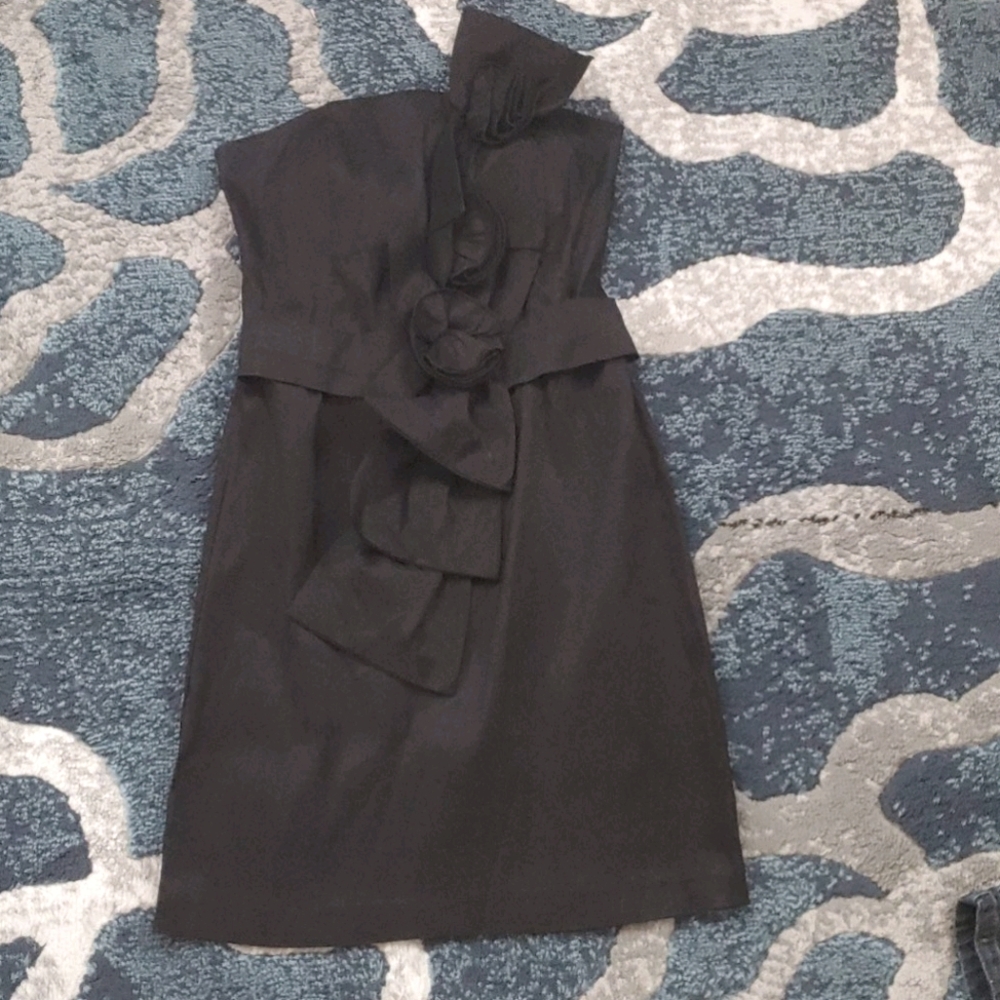 Black knee length dress